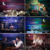 Galaxy LED Moon Star Cloud Projection Device Bedroom Decor Atmosphere Night Light Aurora Starry Sky Colorful Laser Projector
