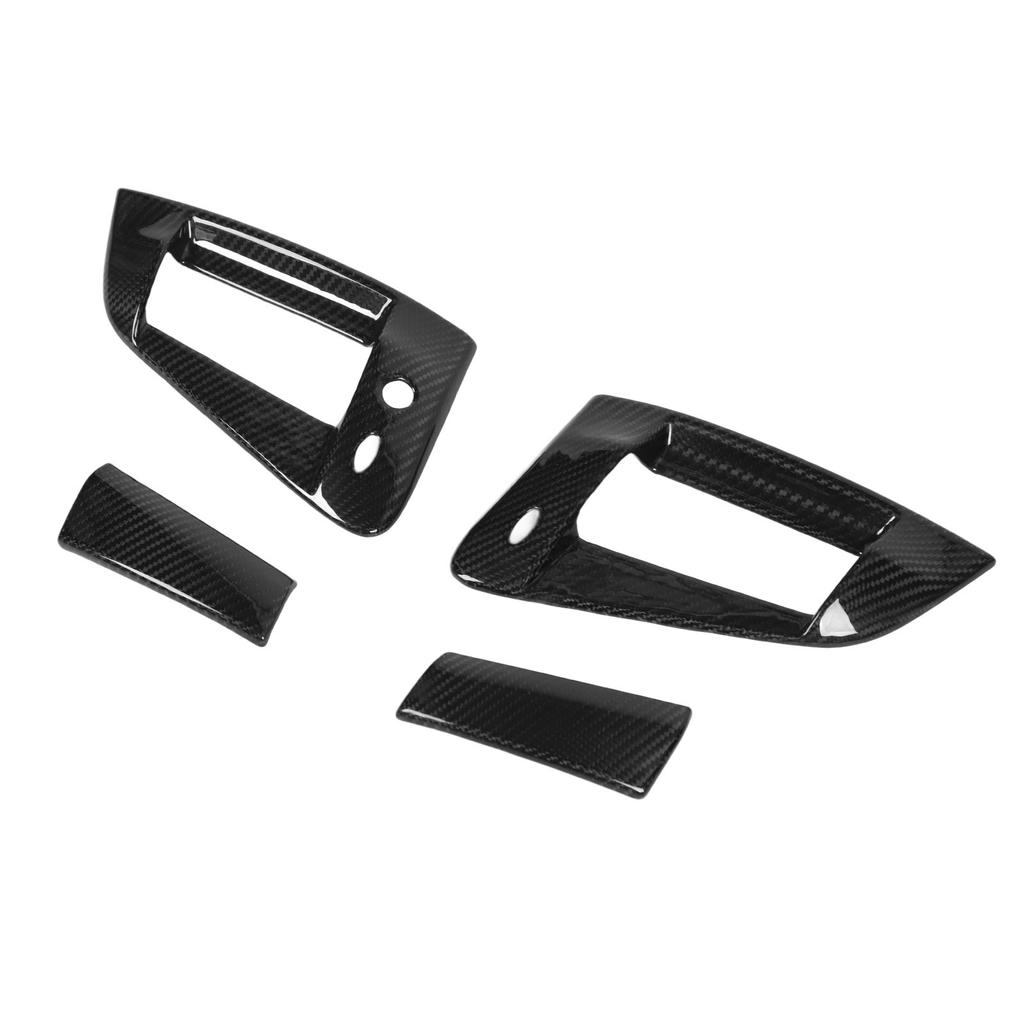 4PCS Outside Door Handle Cover Carbon Fiber Easy To Install Exterior Door Handle Trim for 370z Z34