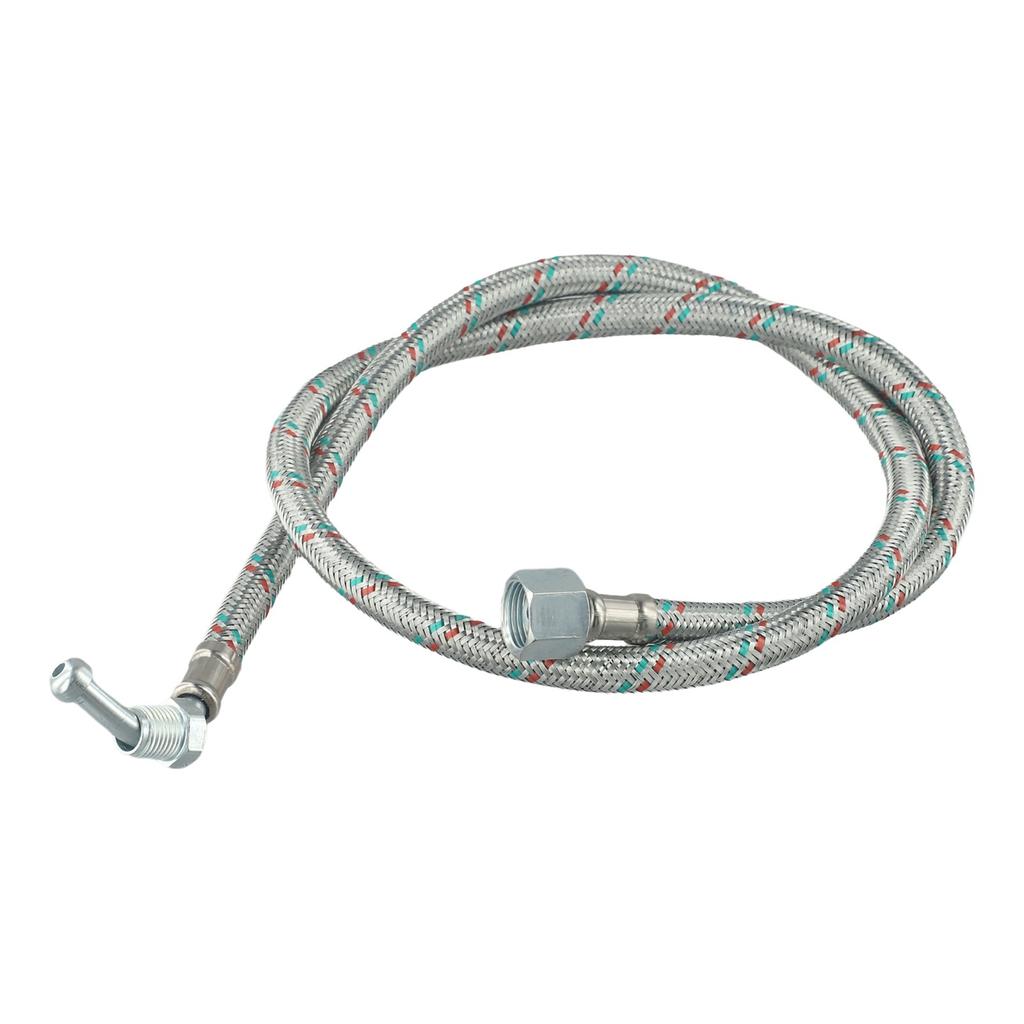35 Inch Length Metal Oil Line with 1/4 Inch Male x 3/8 Inch Female Elbow Connector for 40 and Mectron Burner Models