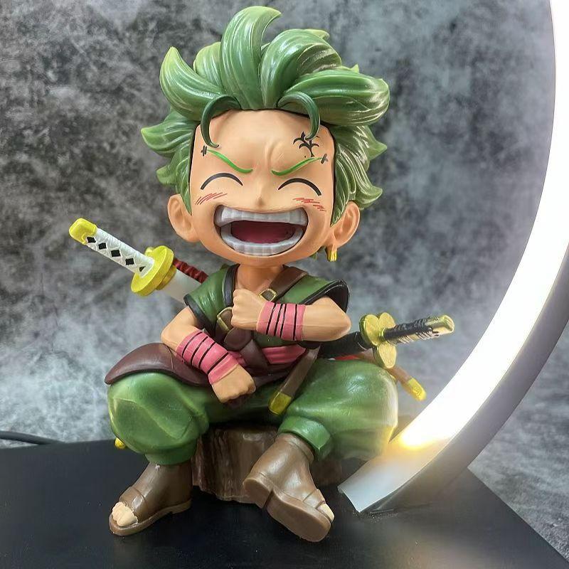Color high-quality One Piece Luffy hand-made Solon Chaowan Q GK boxed version of sitting and laughing or Entertaining Play Safe Kid Friendly Fun