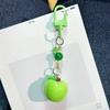 Keychain 3D Fruit Shape Keychain Pendant Red Green Fruit Charm Key Holder Mobile Phone Bag Hanging Ornament