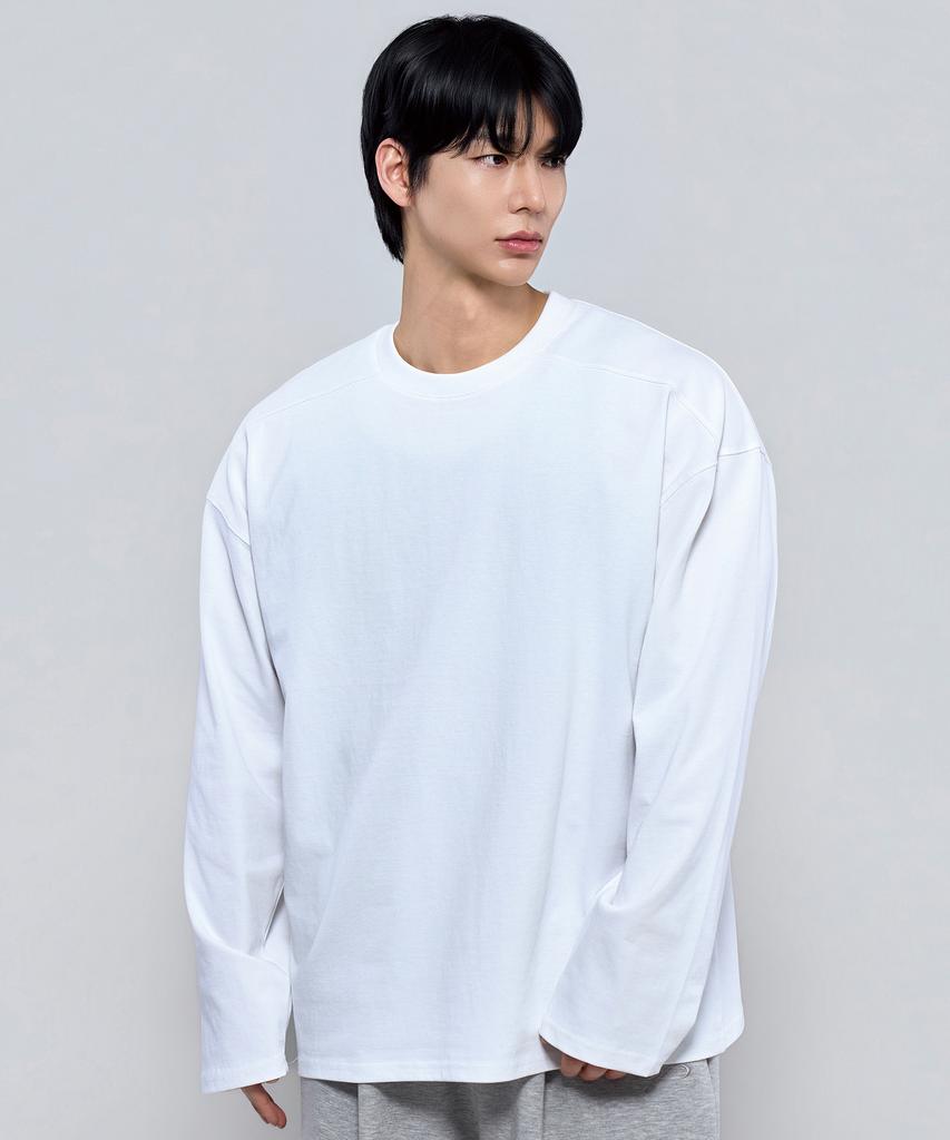 Pijikeolgameoncheu P2613 Heavy Cut Oversized Long Sleeve Tee [3 Colors]