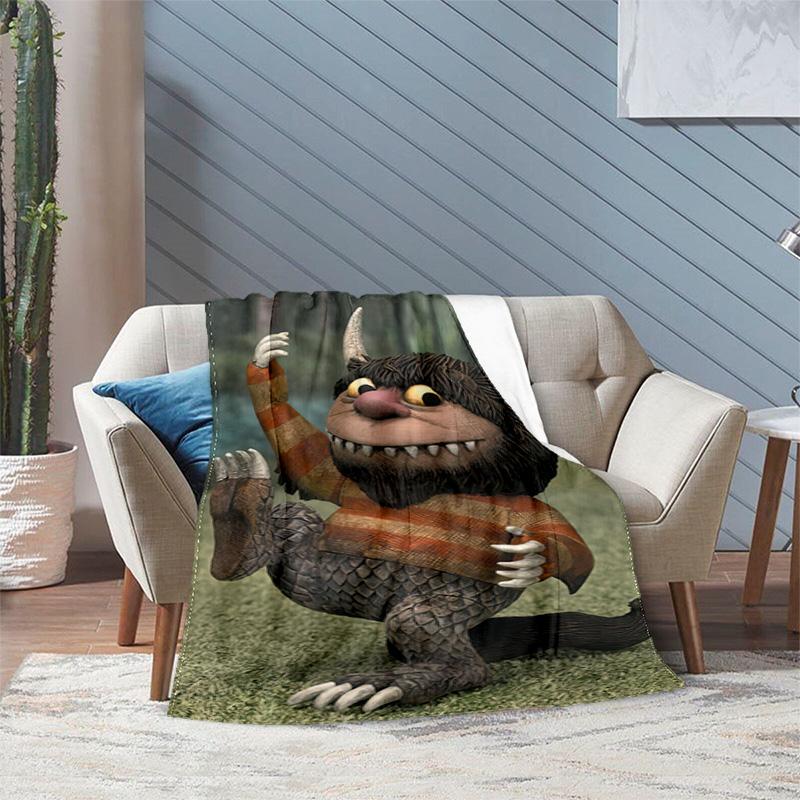 Let Wild Rumpus Start Blanket Suitable All Seasons Soft Comfortable Sofa Office Home Blanket Holiday Birthday Gift Blanket Camping Trip Sofa Blanket