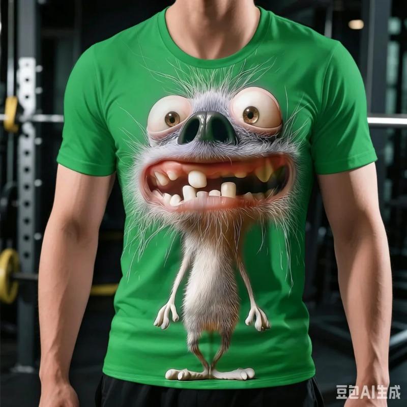 Summer Funny Men's T Shirt Graphic Abstract Stylish Classic Short Sleeve Crew Neck Tees Round Neck Tops Kids Tee