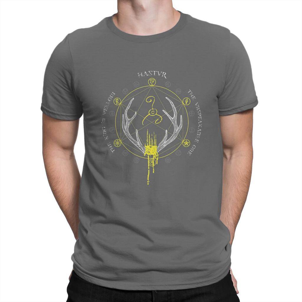 Mens Hastur Icon T Shirt Howard Phillips Lovecraft Hastur Cotton Clothing Leisure Short Sleeve Crewneck Tees New TShirts
