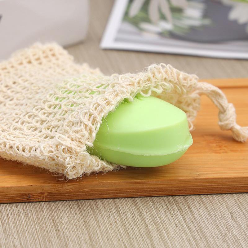 Pěnicí síťka na mýdlo Síťované sáčky Koupelové mycí pomůcky Čištění těla Pomůcka na pěnu Síťka Hloubkové čištění Domácí koupelna Exfoliační potřeby