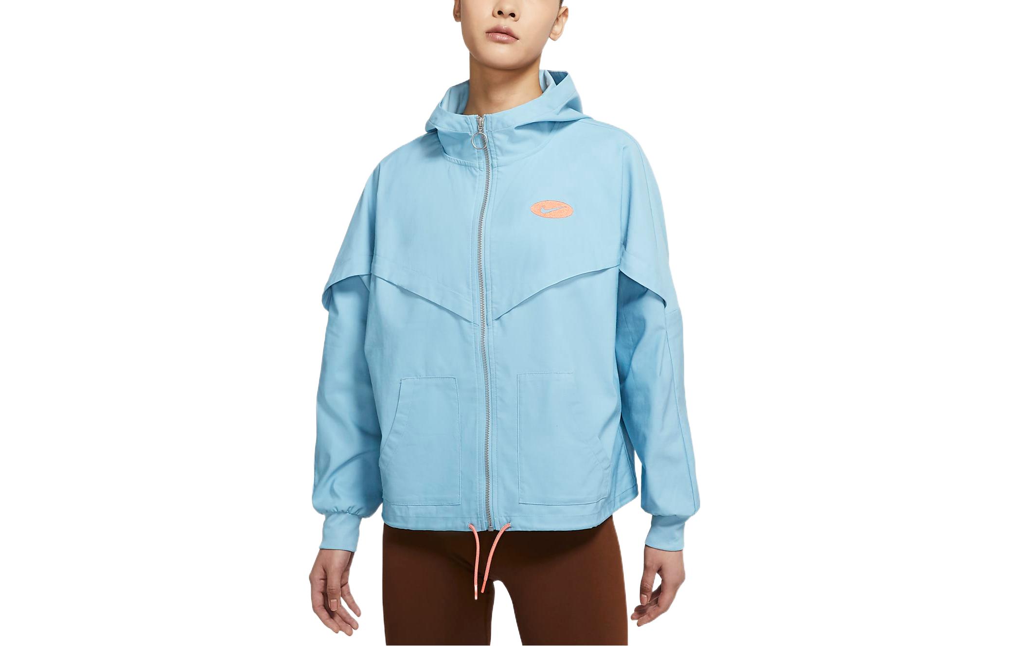 Nike Jackets Women s Blue Hooded Moderate Other DM6567-494 L