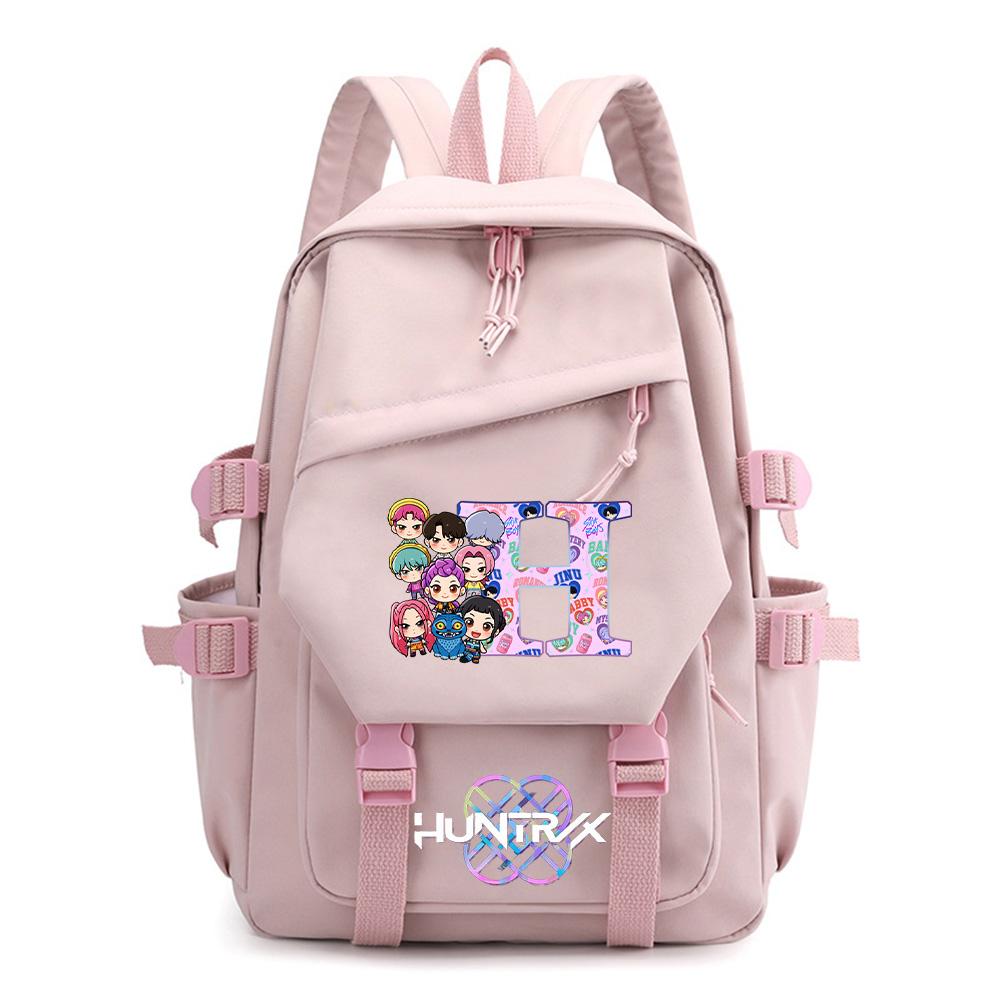 26 English Letter Kpop Demon Hunters Printed Backpack for Teenager Boy Gril Schoolbag Children Student Bookback Women Travel Bag Kid Gift Rucksak