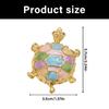 Unique  Turtles Pendant Stainless Steel Charm Colorful Resin Jewelry Accessories For Creative DIY Necklace Projects