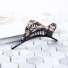 10cm Celluloid Alligator Side Slide Hair Luxury Handmade French Design Fashion Claw Tortoise Shell Accessories Women Hair Clip