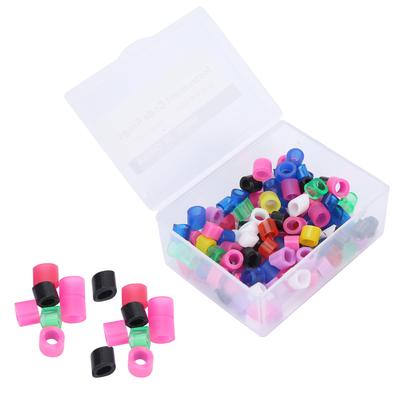 100pcs Dental Color Code Rings NonToxic Silicone Dental Color Code Rings Accessory Supplies(Mix