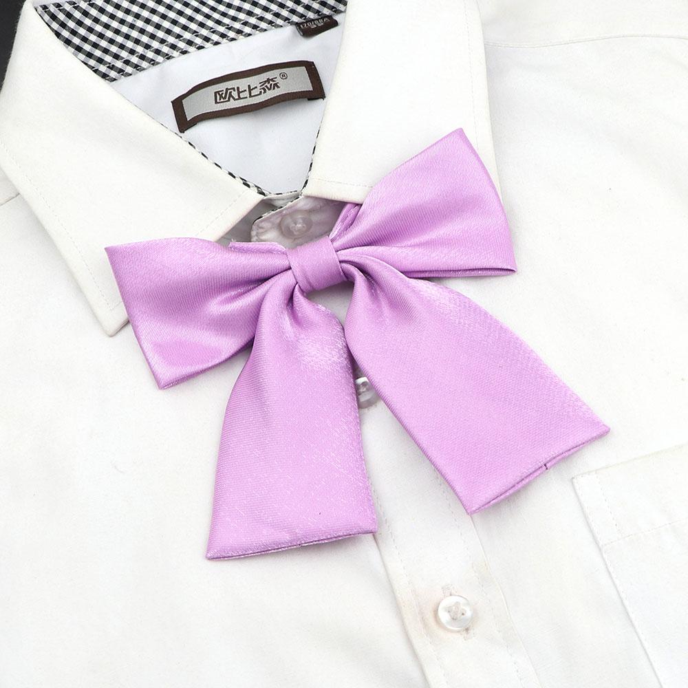Perfect Match Colorful Women‘S Shirts Bowtie Ladies Girl School Wedding Party Bowknot Pink Bule Black Classic Butterfly Knot Suits Accessories
