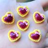 Color 20mm heart-shaped flat back hairpin accessories resin crafts rhinestone  wedding decoration