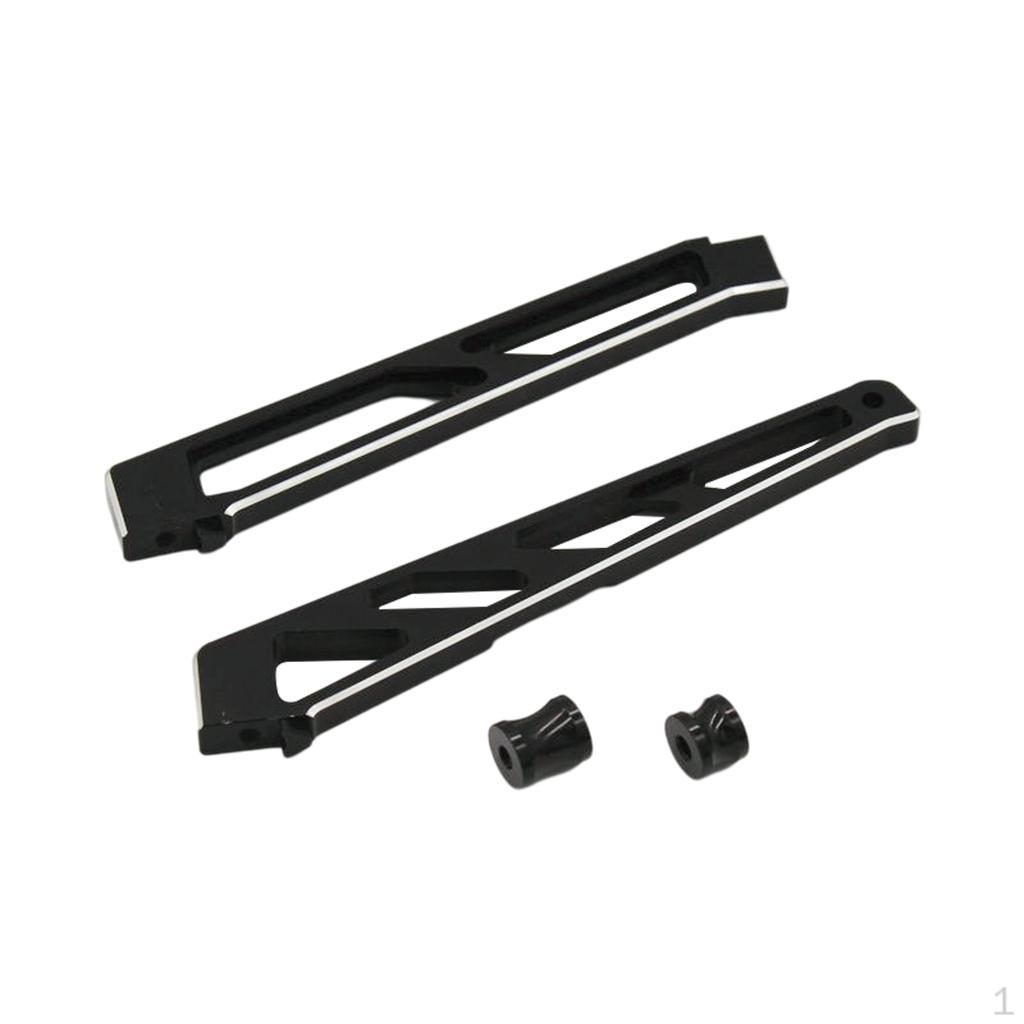 

1 paar RC Crawler Car Aluminum Alloy Chassis Front and Rear Support /7 6S Vehicles Buggy Trucks чорний