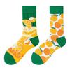 Asymmetric Colorful Christmas Cotton Socks for Couples