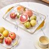 Plastic Snack Tray with Lid Storage Display Plate Kitchen Organizer Candy Storage Box  Party