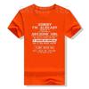 Sorry, ich bin schon von einem verdammt tollen Mädchen vergeben T-Shirt Lustige Sprüche Zitate Buchstaben Gedruckt Grafik-T-Shirt Oberteil Geschenke für Freund