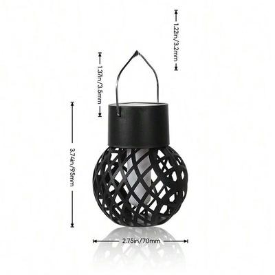 Solar Flame Hanging Ball Light (2-Pack)
