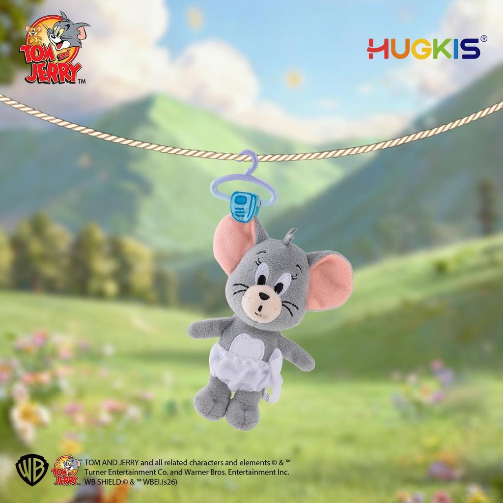 Tom & Jerry Plush Toys: Cat Pendant & Mouse Keychain Charms for Kids