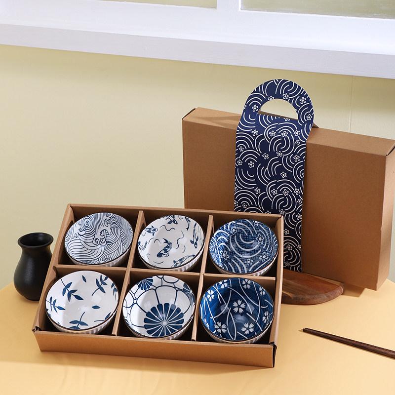 Chinese Style Ceramic Gift Bowl Set: Creative Tableware with Spoon and Plate - Great Luck and Fortune
