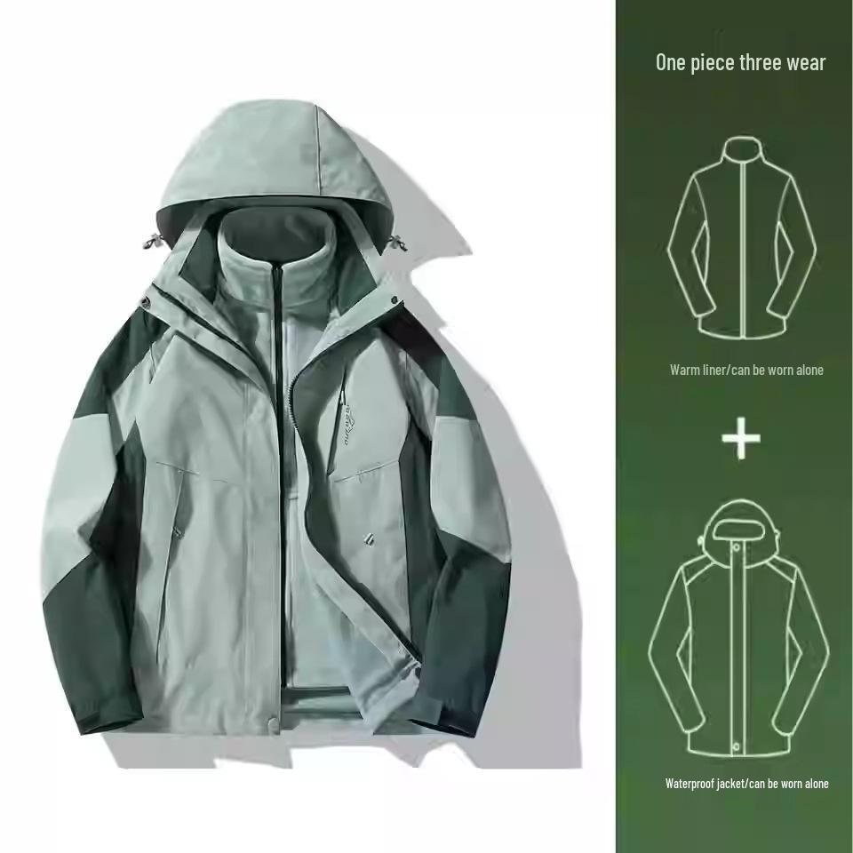 NASA 2024 Men's & Women's Petite Windproof Windbreaker - Stylish Autumn/Winter Jacket for Outdoor Mountaineering