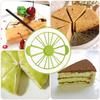 10/12 Slices Cake Equal Portion Cutter Round Bread Cake Mousse Divider Slice Marker Baking For Household Kitchen Utensils/1PC