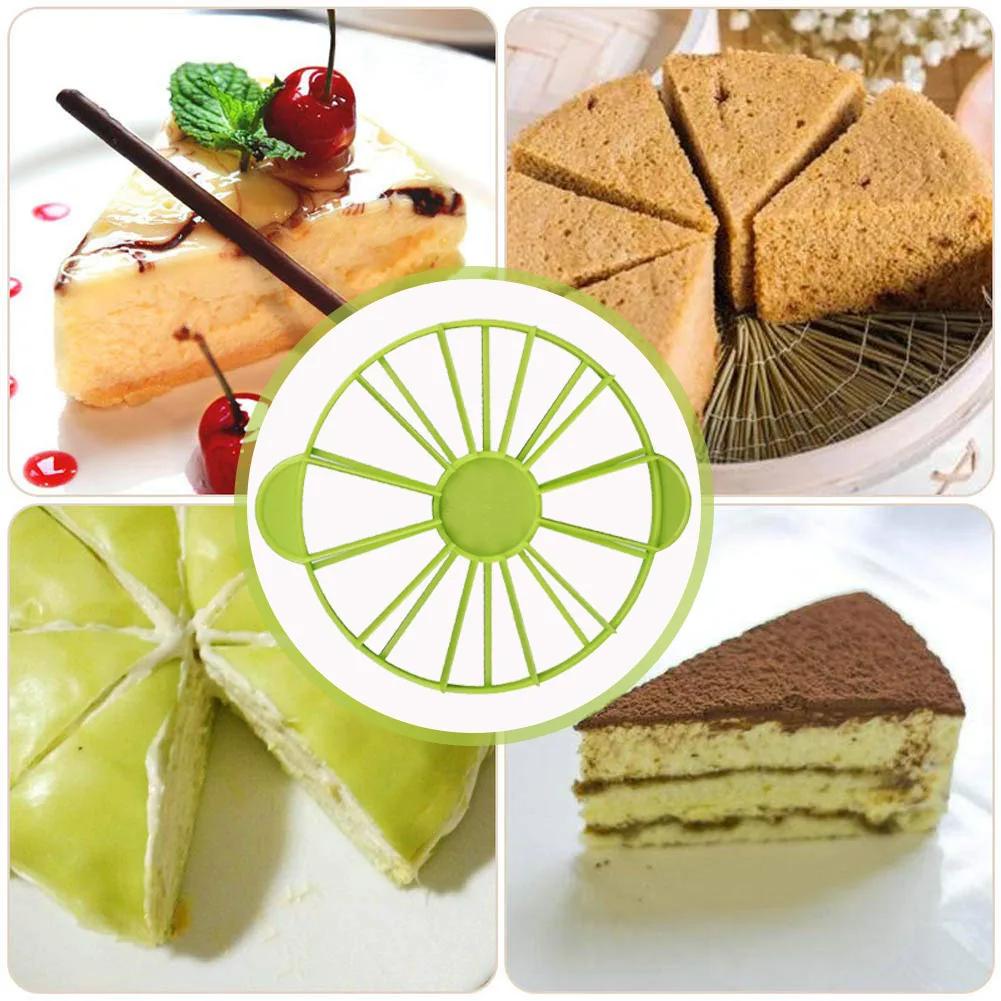 10/12 Slices Cake Equal Portion Cutter Round Bread Cake Mousse Divider Slice Marker Baking For Household Kitchen Utensils/1PC
