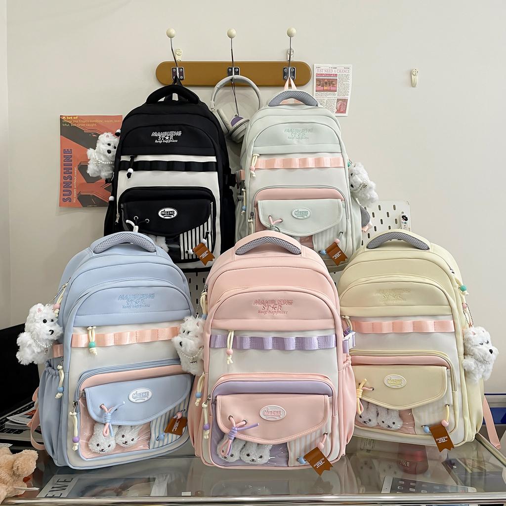 female junior high school students Mori cute backpack versatile campus small fresh student large capacity backpack tide