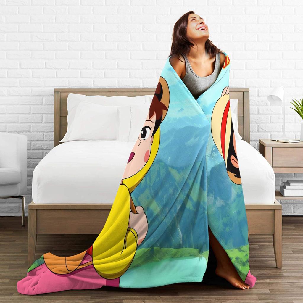 Heidi, Girl of the Alps Blanket Quality Warm Soft Throw Blanket Autumn Airplane Travel Bedroom Print Bedspread