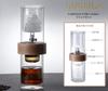 Gugrida Wasser Kaffee Cold Brew Kaffee Eiskaffee Handaufguss Eiskaffee-Aufgusskanne für handgefertigten Espresso-Dripper, Server, Kanne, Zubereiter, Kanne, (Holzring,