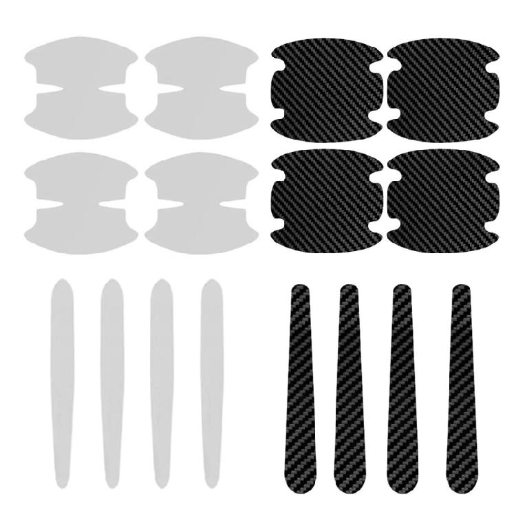 8Pcs Protection Film Car Door Bowl Handle Protective Sticker Car Exterior Decals Invisible Stickers Self-Adhesive Film