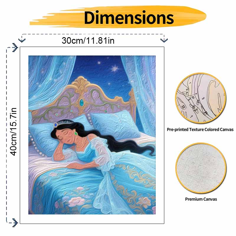 Disney Princess Sleeping Beauty Oil Painting Art Kit Handmade Painting Diy Home Decoration