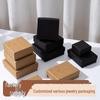 Küpe, Kolye, Yüzük ve Bilezikler İçin Kraft Kağıt Takı Kutusu