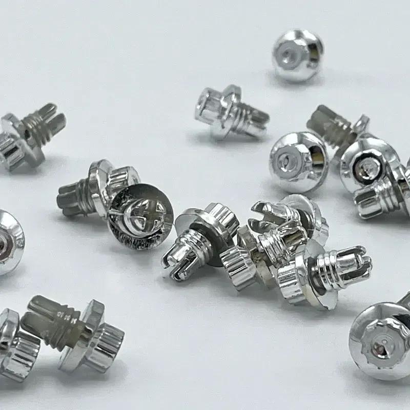 Car Tire Screws Wheel Hub Decorative Plastic Screws Tire Refit Flat-Head Polished Surface Wheel Rims Cap Lip Screw Bolt Styling
