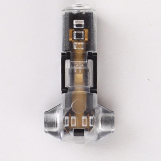 10/20/30/40/50Pcs T Tap Wire Splice Connectors 3 Way 1 Pin Solderless Low Voltage Cable Connectors No Stripping 18-22 AWG Wires Quick Connector