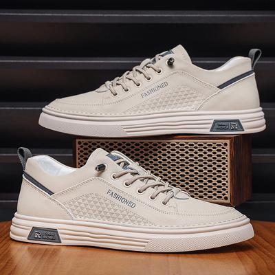 Herren Board Schuhe Frühling neu atmungsaktiv kleine weiße Schuhe vielseitige Studenten Laufschuhe weichsohlige flachsohlige Sportschuhe