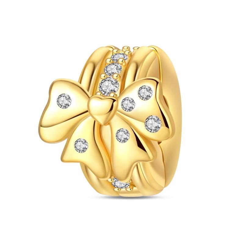 Copper Colorful Butterfly Star Moon Flower Fashions Beads Clip Charm For Original Diy Bracelet Fine Jewellery