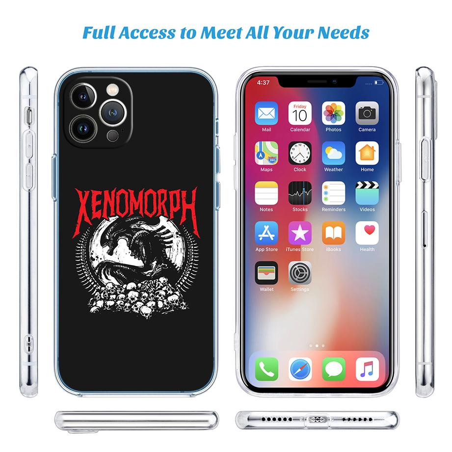 Aliens vs Predator Xenomorph Transparent Phone Case for Motorola Moto Edge 20 30 40 50 S30 Fusion Ultra Pro Neo Lite + G200 G23