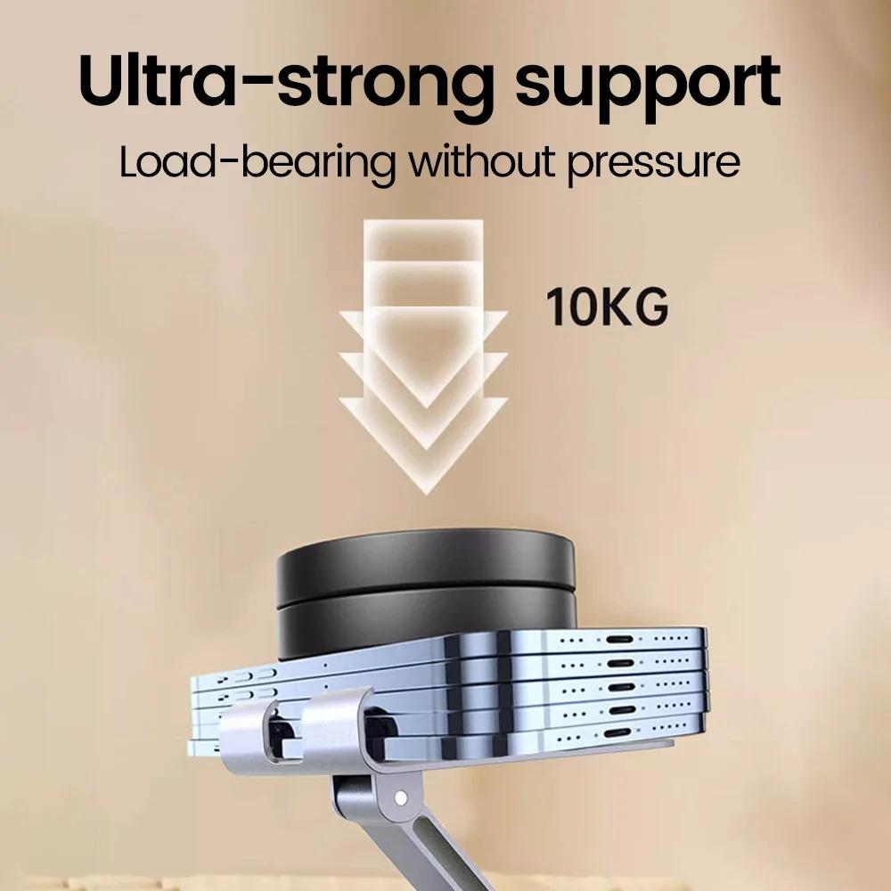 All Metal Mobile Phone Holder Stand 360 Degree Rotate Foldable Desk Phone Holder Stand For iphone Android Smartphone Tablet Portable Bracket