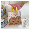 Trendy handbag bag souvenir cartoon capybara student large-capacity handbag storage bag