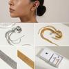 Golded C Shape Ear Cuff Stainless Steel Tassel Earrings Retro Gold Jewelry  Travel
