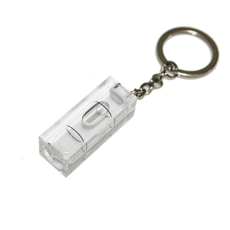 Key chain Spirit Level Bubble TV Rack Horizontal Ruler 15*15*40mm 1 Piece