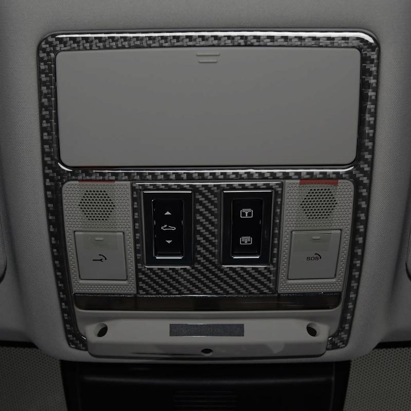 Carbon Fiber Sticker For Jaguar XE X760 2016- Steering Wheel Button Cover Console Gear Shift Panel Car Interior Accessories