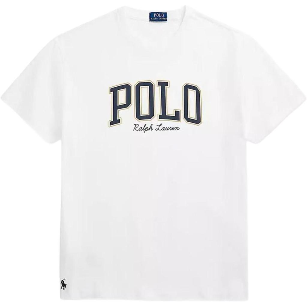 Polo Ralph Lauren FW25 Letter Print Cotton Short Sleeve Crew Neck T-Shirt Men Tops 710981152-002
