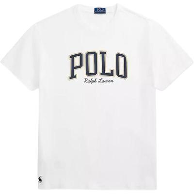 Polo FW25 Letter Print Cotton Short Sleeve Crew Neck T-Shirt Men Tops 710981152-002