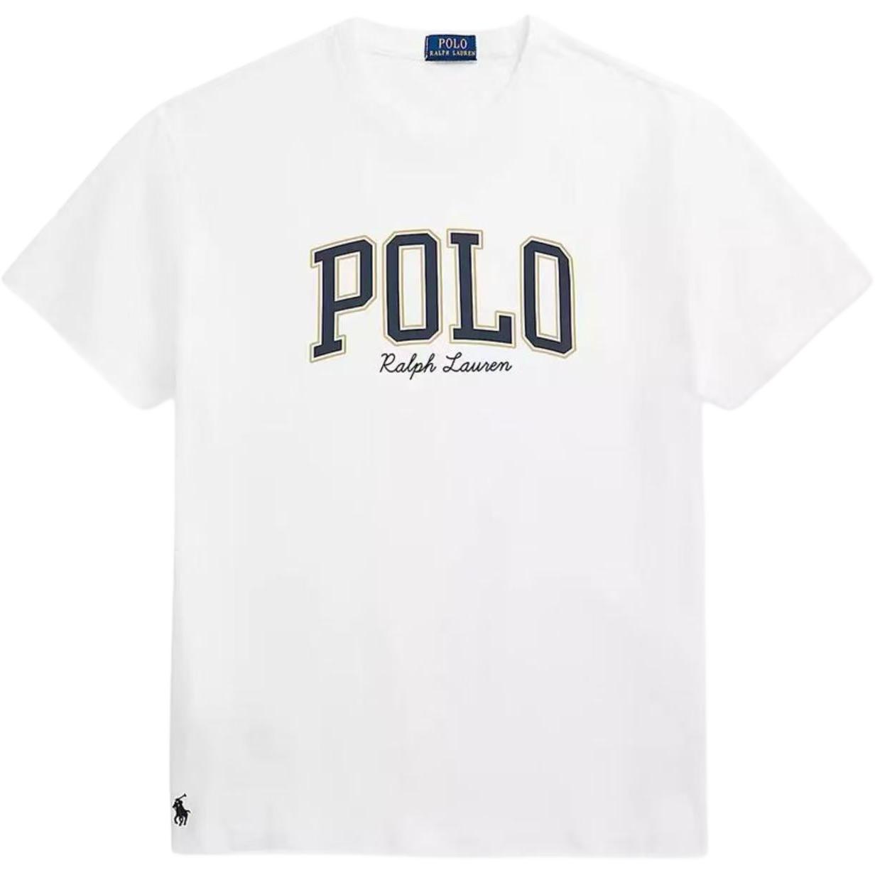 

Polo Ralph Lauren FW25 Хлопковая футболка с коротким рукавом и круглым вырезом с принтом букв Мужские топы 710981152-002 L