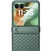 Hülle für Motorola Razr 70 Ultra / 60 Ultra, PC-Ständer-Hülle, mit Glas, grün