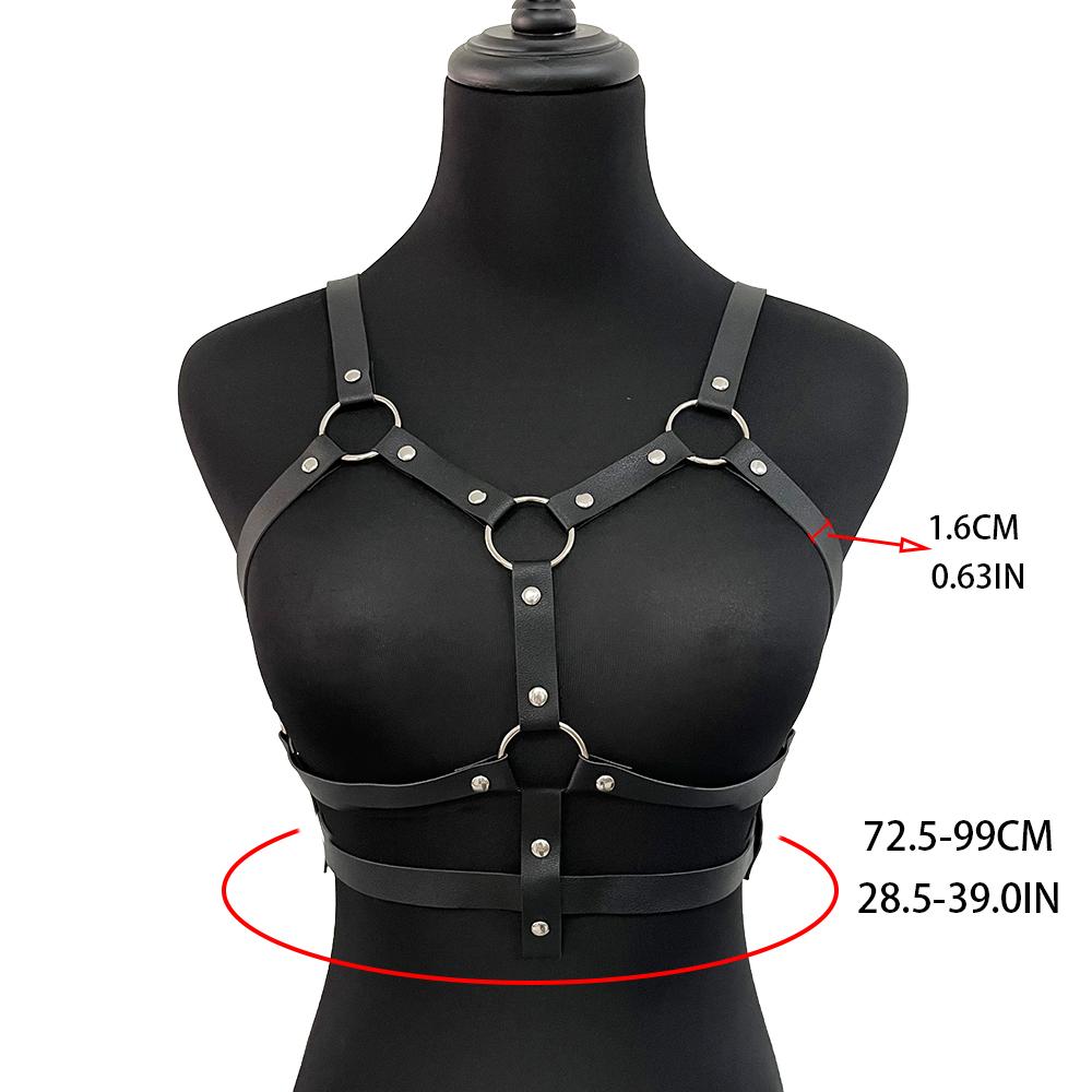Cintura Moda Stile di Strada Pettorina Cintura Bretelle Per Donne Decorazione Punk Rock Cintura in Pelle Accessori Abbigliamento Gotico