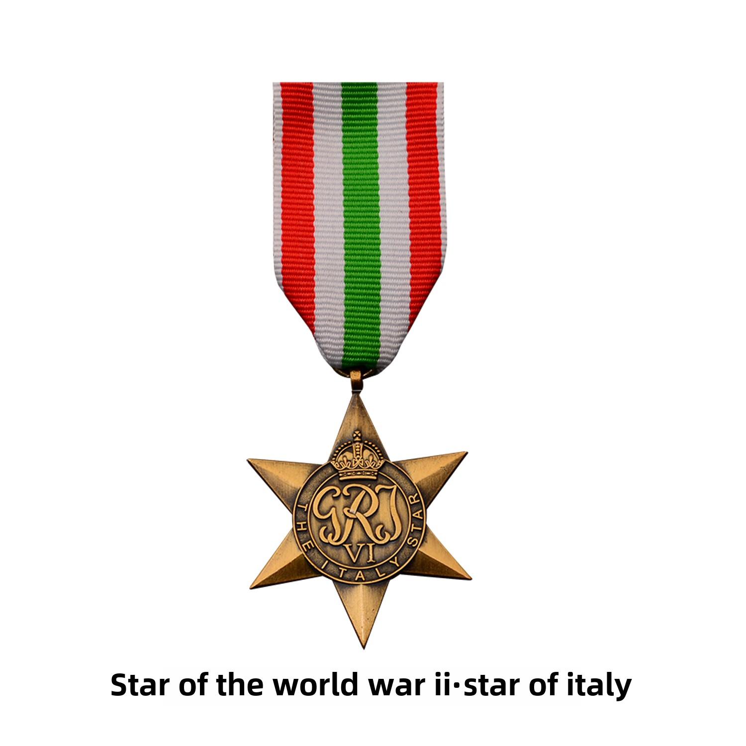 

Восточный маршрут Репродукция Вторая британская станция 1939-1945 Орден Италии Африканская франко-германская звезда Медаль