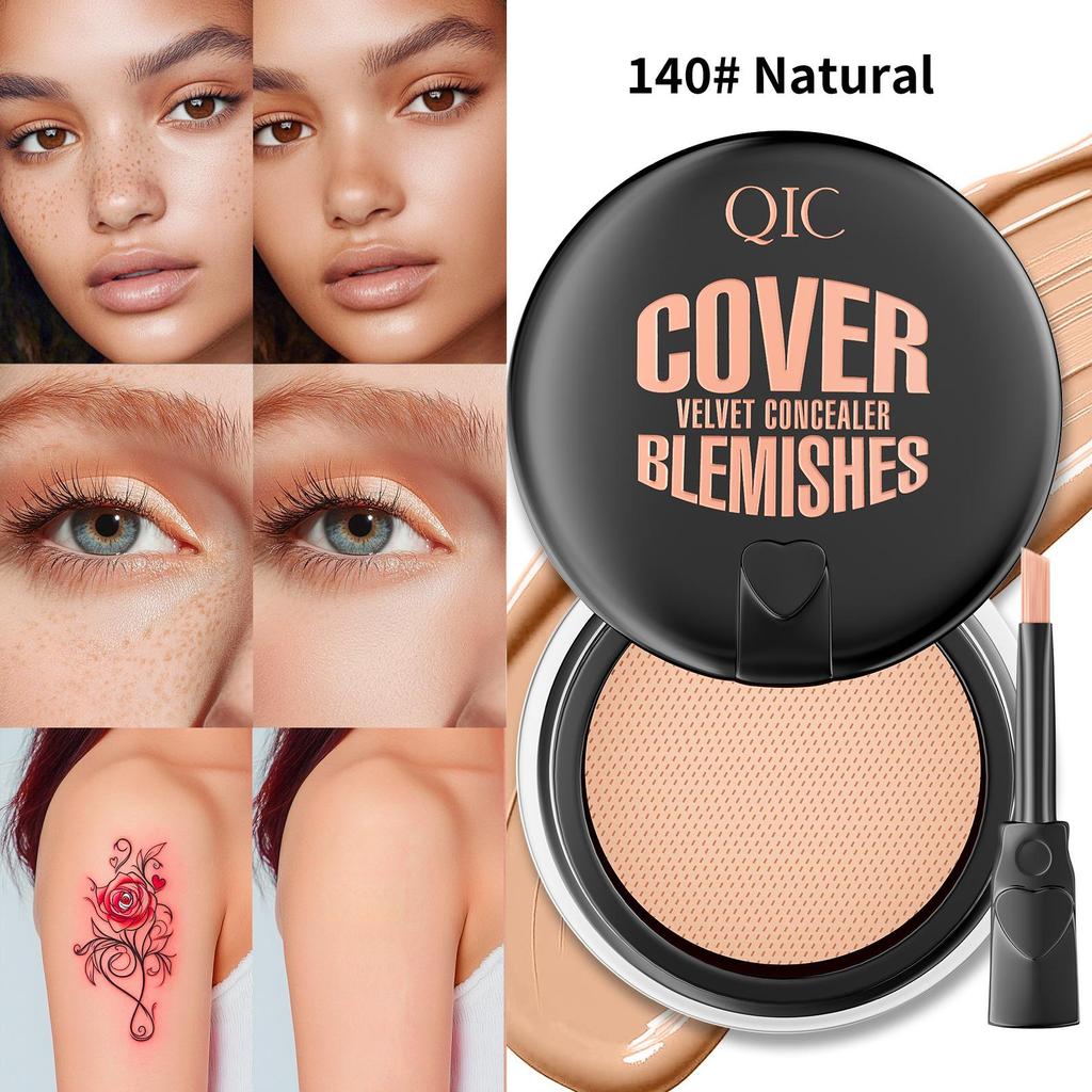 QIC Concealer Cover Scar Tattoo Spot Acne Mark No Card Powder Modify Skin Tone Air Cushion Concealer